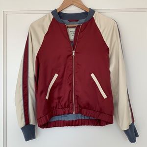 Retro looking Abercrombie & Fitch satin jacket